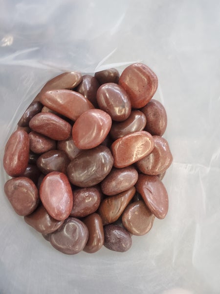 180kg Polierter Kiesel Flusskiesel Kieselsteine Gartenkies Zierkies rot