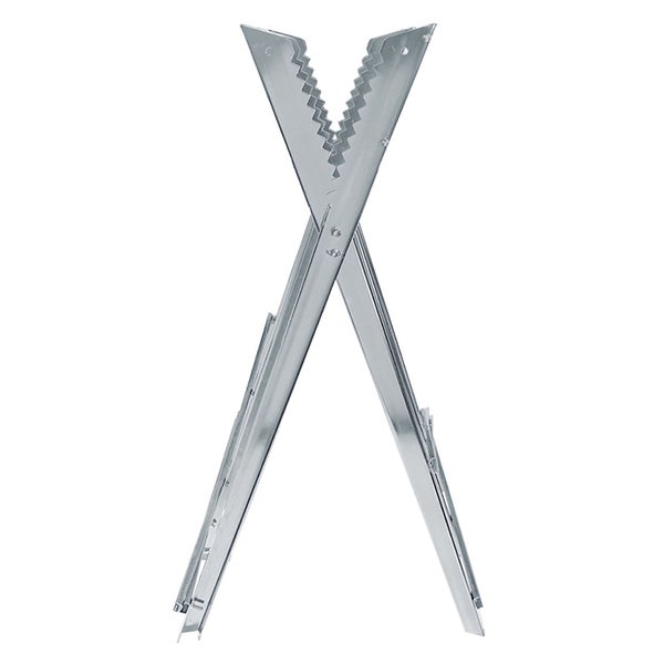 ECD Germany Sägebock für Kettensäge, 3-fach, Metall verzinkt, 150 kg Belastbarkeit, klappbar & verstellbar, 83x74,5x84,5 cm, Sägegestell mit Zahnung, Sägehilfe Holzsägebock Kettensägebock Holzbock