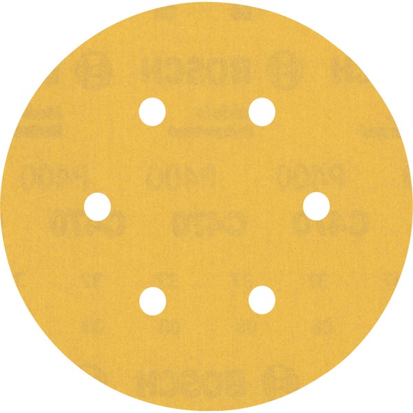 Bosch 50x Expert C470 Schleifpapier mit 6 Löchern für Exzenterschleifer 150 mm G 400 - 2608900925