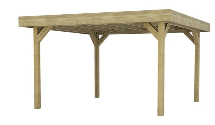 Gartenlaube Gartenpavillon 4,04x4,04m - Impregniert