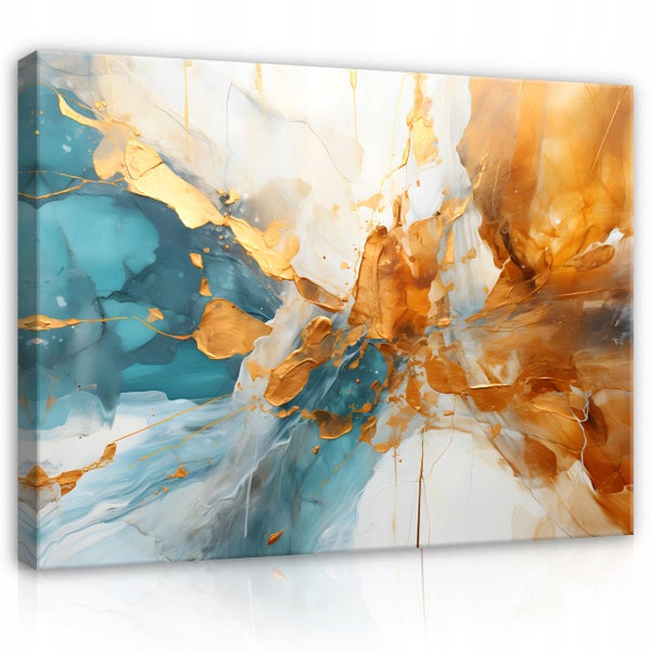 Leinwandbild Abstrakt Marmor Modern Bilder Wohnzimmer 120X80 cm