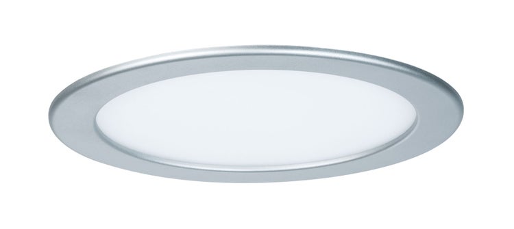 LED Einbaupanel IP44 rund 220mm 16,5W 1150lm 4000K Chrom matt