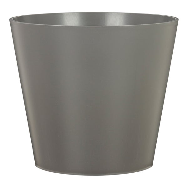 Scheurich Purista 40, Blumentopf/Pflanzkübel, rund,  aus Kunststoff Farbe: Nero, 37 cm Durchmesser, 32,3 cm hoch, 21 l Vol.