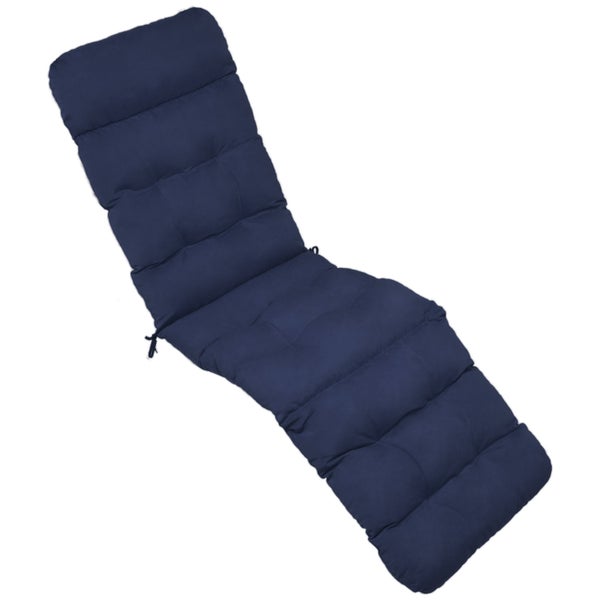 Beautissu Flair DC Deckchairauflage 200x50x8cm Dunkelblau