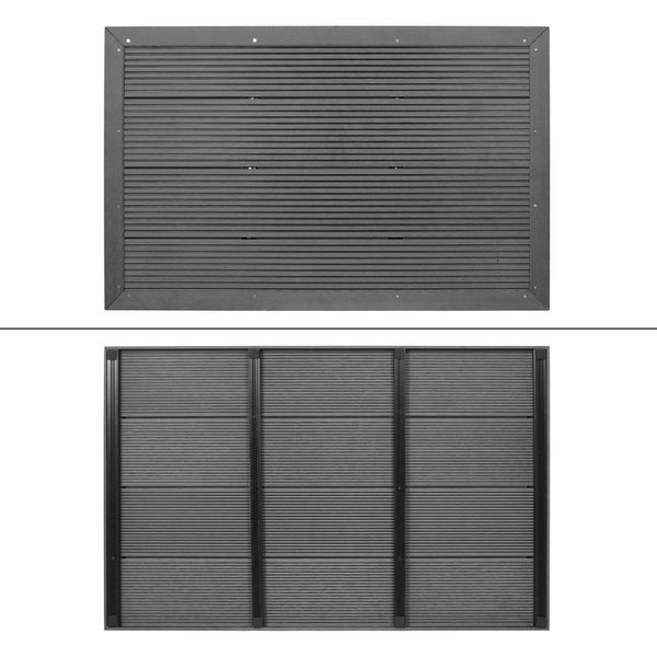 ML-Design Solardusche 35L 217cm eckig Silber-Schwarz mit Bodenplatte Dunkelgrau Solar Gartendusche mit Fußdusche/Regenduschkopf, warmes Wasser 60°C, Außendusche Pooldusche mit Gartenschlauch-Anschluss
