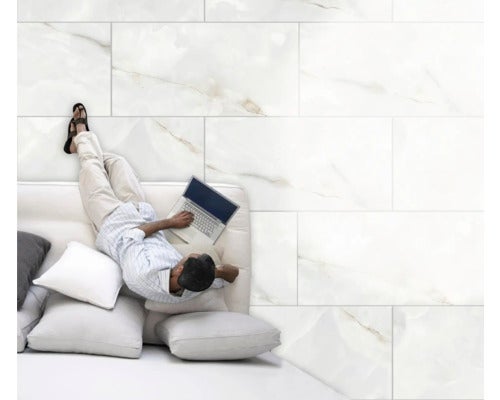 Wand- und Bodenfliese Bianco Cristal 120x60x1cm