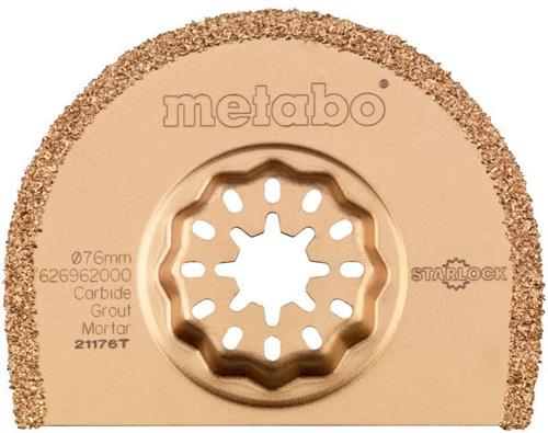 Metabo Logo, 76 Millimeter Carbide Fugenmörtel Sägeblatt mit Starlock Aufnahme
