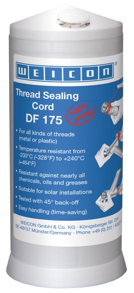 WEICON Gewinde-Dichtfaden DF 175|Feststoffdichtung|175 m
