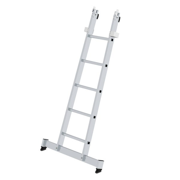 PROREGAL Sprossen-Glasreinigerleiter Unterteil mit Traverse 5 Sprossen