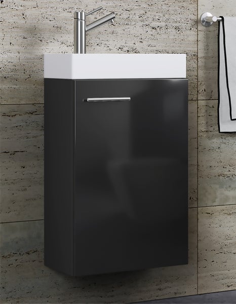 2-tlg. Gäste WC Waschplatz Waschtisch schmal Slito