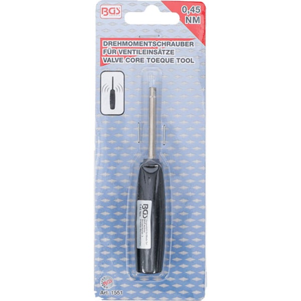BGS Drehmomentschrauber für Ventileinsätze, 0,45 Newtonmeter