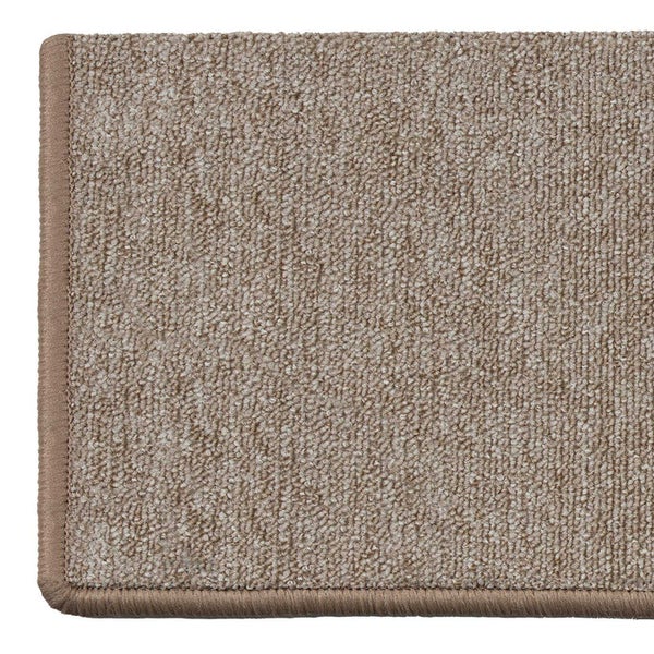 FLOORDIREKT Stufenmatte London - mit Umkettelung - Beige - Rechteckig - 23,5 x 65 cm