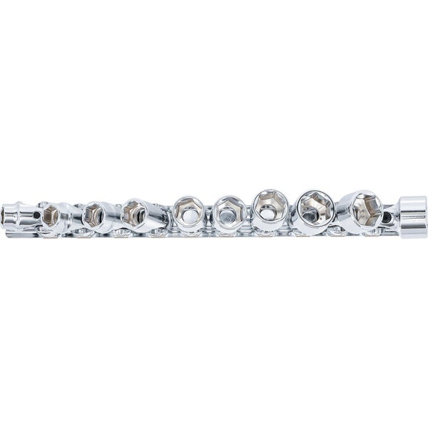 BGS Kardangelenk-Einsatz-Satz Sechskant Antrieb Innenvierkant 10 mm (3/8) SW 10 - 19 mm 10tlg. - 205