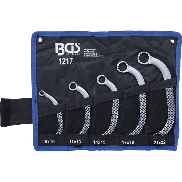 BGS Starter- und Blockschlüssel-Satz 8x10 - 21x22 mm 5tlg. - 1217