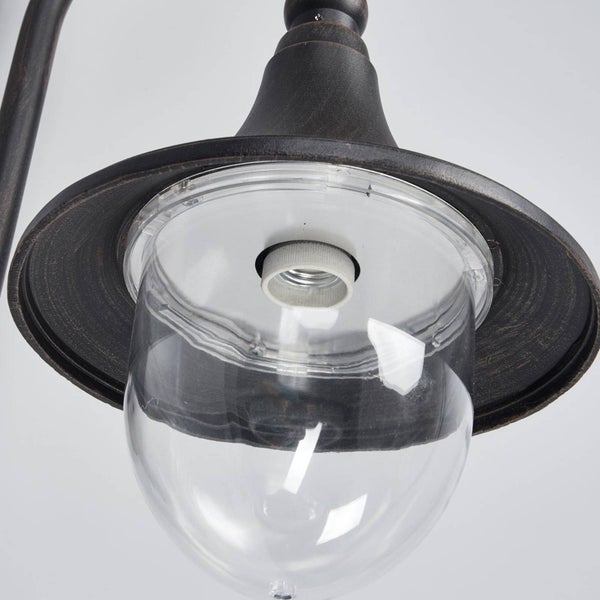 Lindby Wandlampe aussen IP44, Aussenwandleuchte Laterne Finish rostbraun Außenbeleuchtung Wand für Hof Garten Terrasse Balkon Haus Aussenleuchte