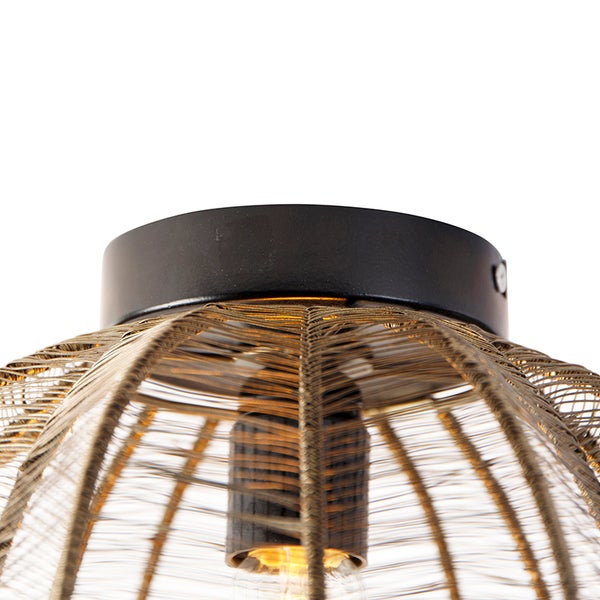 Deckenleuchte mit Drahtgeflecht