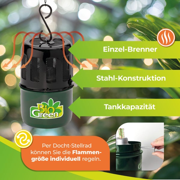 Paraffin Gasgewächshausheizung Warmax Mini 70 Watt