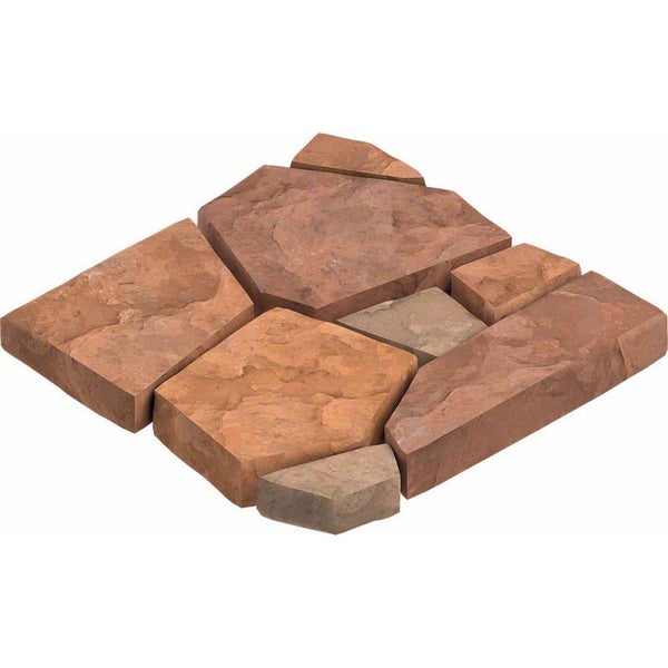 Mehrere Polygonalplatten für den Garten- und Landschaftsbau