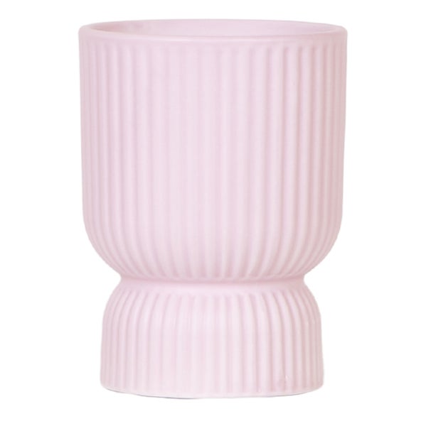 Übertopf Diabolo - klassische Form - zarte Pastellfarben - rosa - passend für 12cm Töpfe