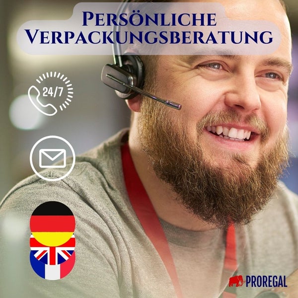 PROREGAL 4x Versandkarton 2-wellig LxBxH 1200 x 600 x 310 mm Belastbar bis 30 kg Faltkarton Karton Paket für Versand mit DHL