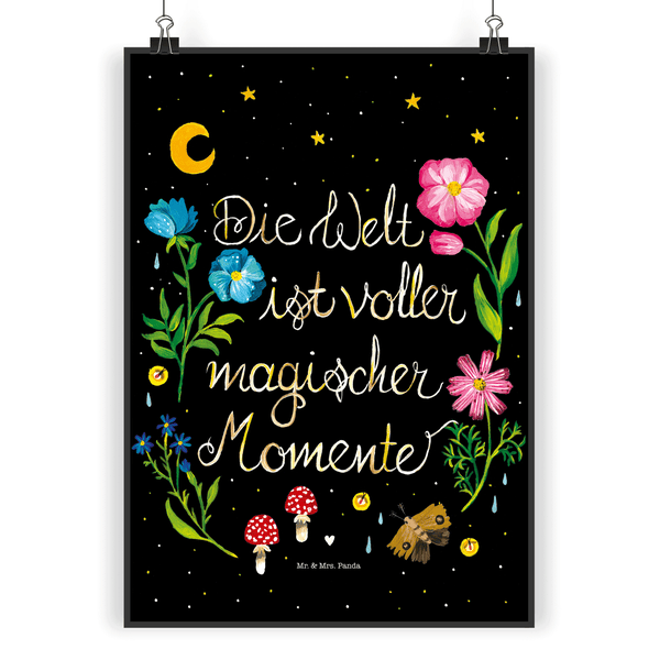 Mr. & Mrs. Panda DIN A3 Poster Magische Welt