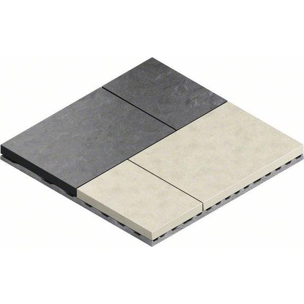 Terrassenplatten aus Steinzeug mit Trägermaterial