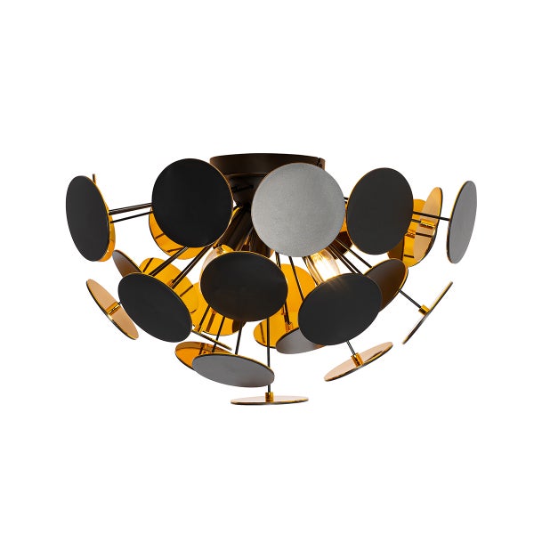 Deckenleuchte mit runden, dekorativen Elementen