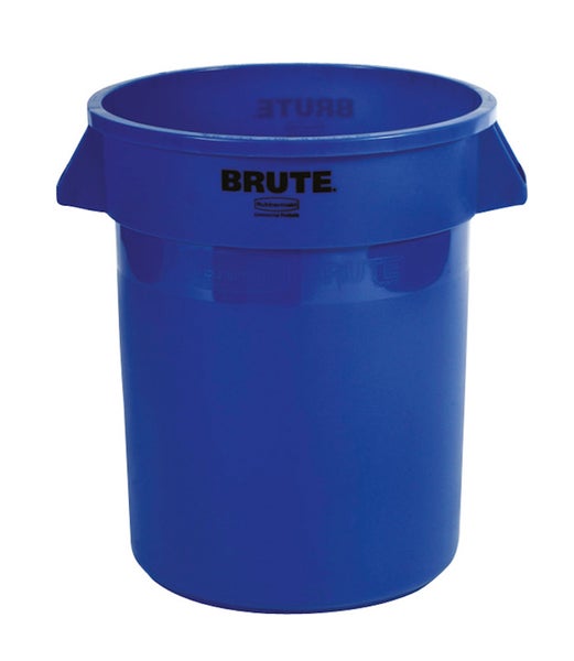 PROREGAL Rubbermaid Brute Runde Mehrzwecktonne Mit Belüftungskanälen 75,7 Liter HxØ 58,1 x 49,5 cm Aus Widerstandsfähigem Kunststoff Blau