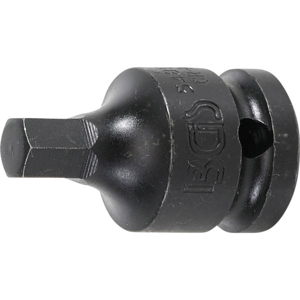 BGS Kraft-Bit-Einsatz Antrieb Innenvierkant 12,5 mm (1/2) Innensechskant 9 mm - 5485-9
