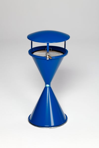PROREGAL Klassischer Standascher Für Innen Außenbereich HxBxT 73 x 40 x 40 cm Stahlblech Blau