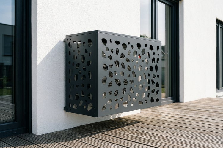 Metallgehäuse zur Abdeckung einer Außeneinheit Klimaanlage mit Lochmuster