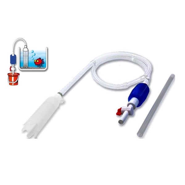 Aquarium Bodenreiniger inkl Hahn Mulmsauger Mulmglocke Ansaugpumpe Schlammsauger