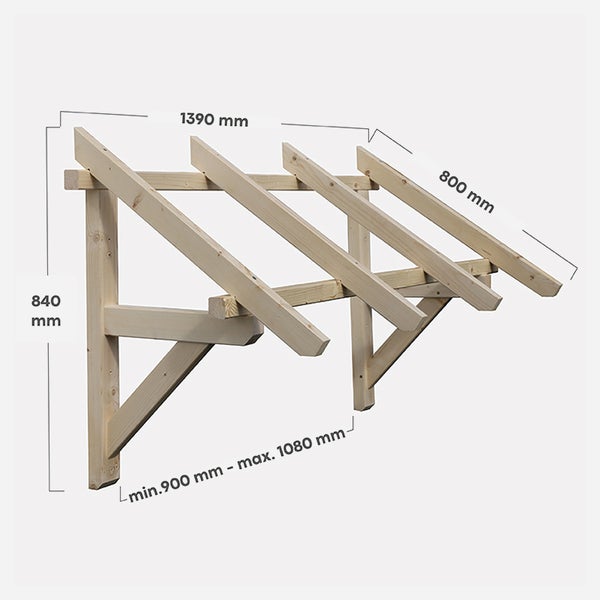 Vordach für Eingangstür 139cm