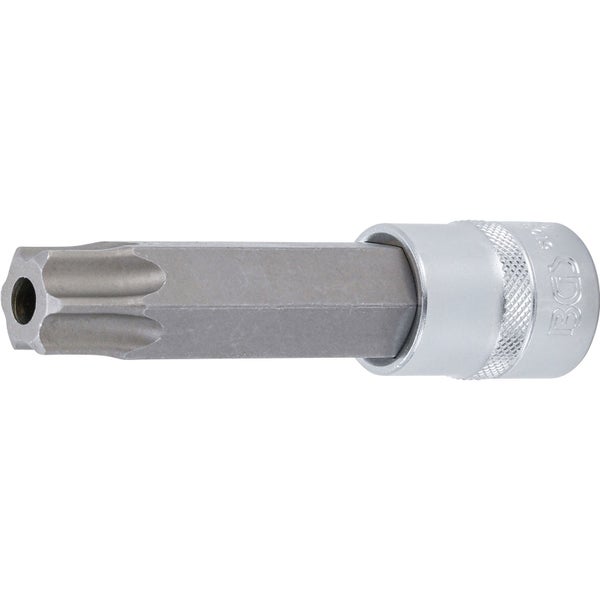 BGS Bit-Einsatz Länge 110 mm Antrieb Innenvierkant 12,5 mm (1/2) T-Profil (für Torx) mit Bohrung T90 - 5103-TB90