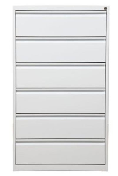 PROREGAL Karteischrank Mare 6 Schubladen HxBxT 132 x 76 x 62 cm Weiß