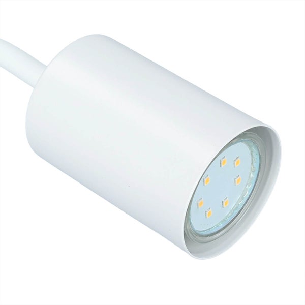 Nahaufnahme einer weißen LED-Lampe