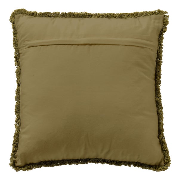 Quadratisches Kissen mit Fransen