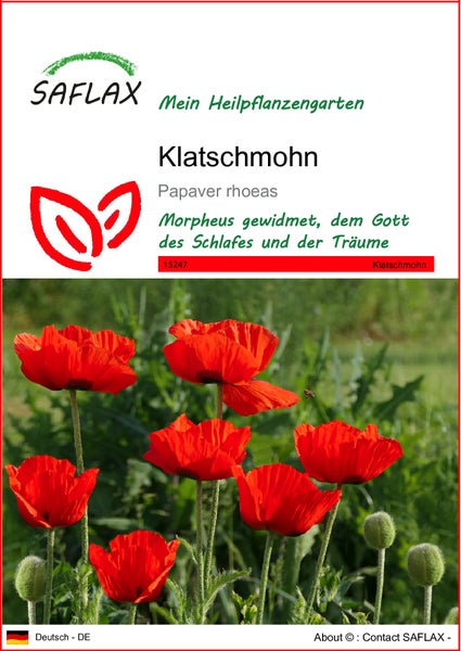 SAFLAX  - Klatschmohn - Papaver rhoeas - 27000 Samen