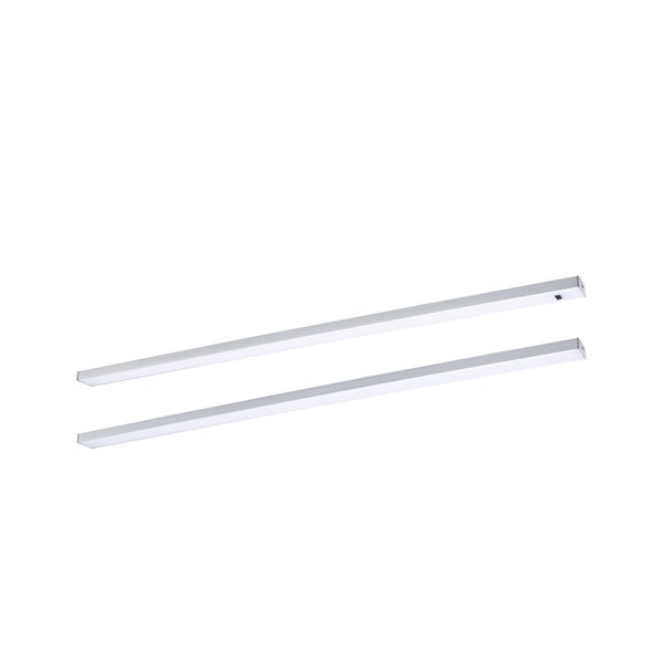 LED Unterschrankleuchte Inline Starterset 3000K dimmbar 2x6W 550x26mm 2x500lm 24V Chrom matt