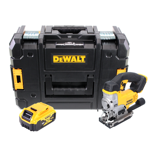 DeWALT Akku-Stichsäge 18 Volt mit Akku und TSTAK Werkzeugkoffer.