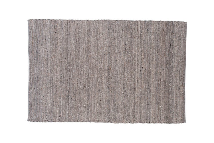 Loump Teppich 230x160 cm Wolle beige, grau. 160 X 230 X 2 cm