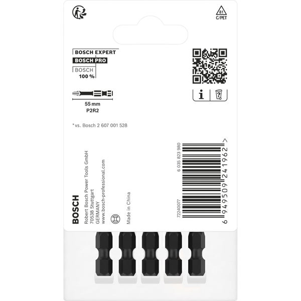 Bosch PRO P2R2 Impact Bit 55 mm 5-tlg. - 2608522527