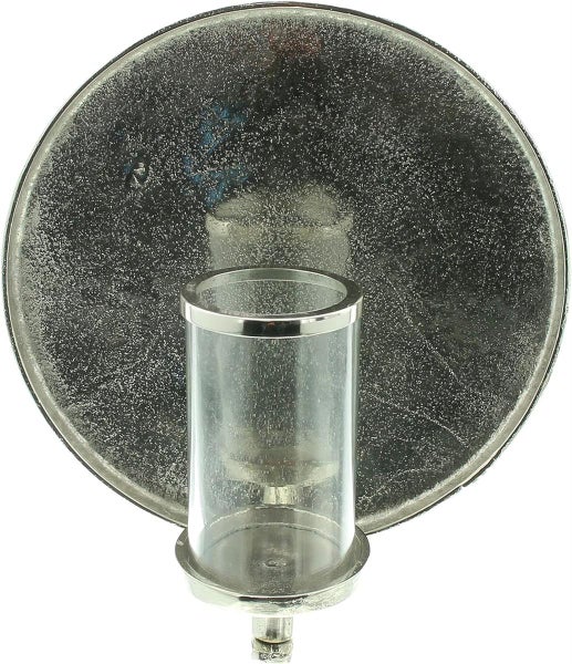 Dekoleidenschaft Wandkerzenhalter Noble, rund, aus Aluminium in Antik Optik, silber, Windlicht, Kerzenleuchter, Wanddeko, Kerzenwandhalter, Wandleuchter