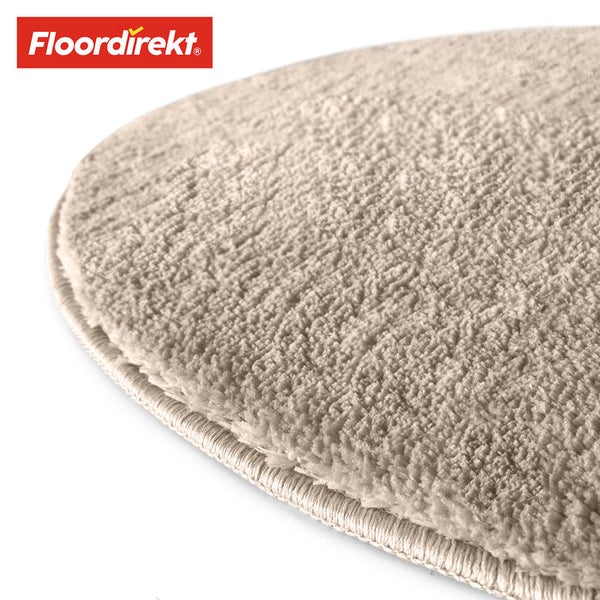Detailansicht eines beigen Teppichs von Floordirekt