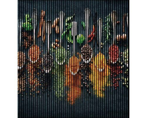 Akustikpaneel digital bedruckt Spice 1 19x2253x2400 mm Set = 4 Einzelpaneele