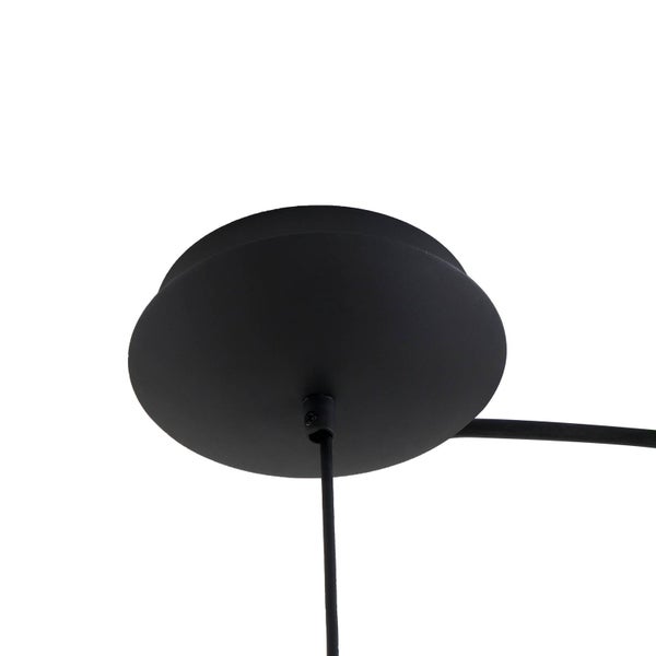 Lucande LED Foco (Modern) in Schwarz aus Metall (1 flammig, ) Wohnzimmerleuchte
