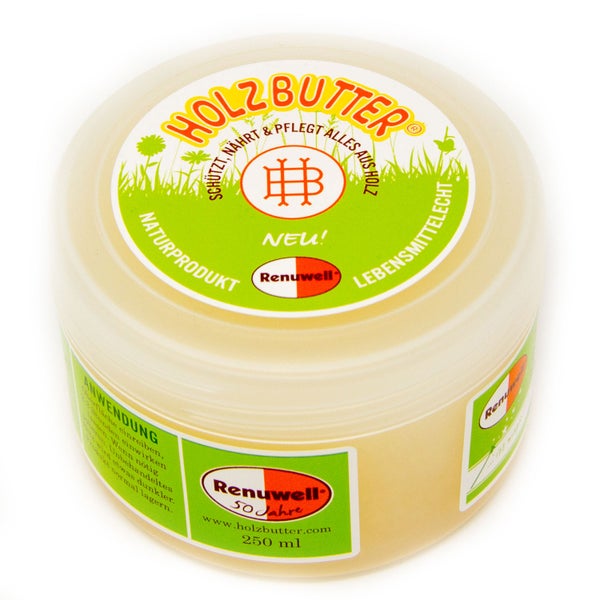 Renuwell Holzbutter im Behälter, 250 ml, zur Holzpflege