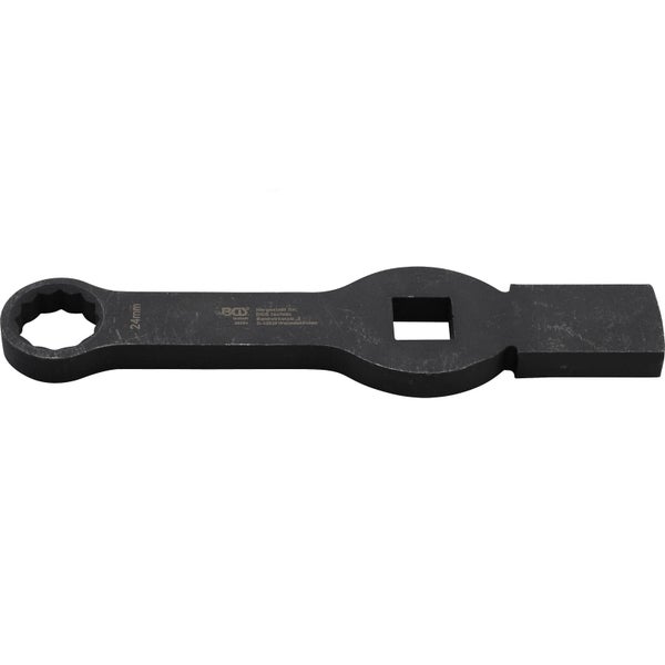 BGS Schlag-Ringschlüssel Zwölfkant mit 2 Schlagflächen SW 24 mm - 35334