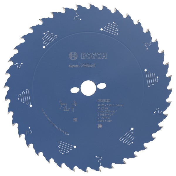 Bosch Kreissägeblatt Expert for Wood für Handkreissägen 330 x 30 x 3,5 mm 40 - 2608644071