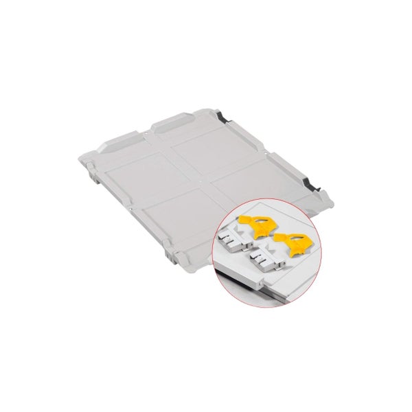 PROREGAL Spar Set 8x Eurobox Nextgen Economy Mit Scharnierdeckel & Gelben Schiebeschnappverschlüssen Griffe Offen HxBxT 12 x 40 x 60 cm 23 Liter